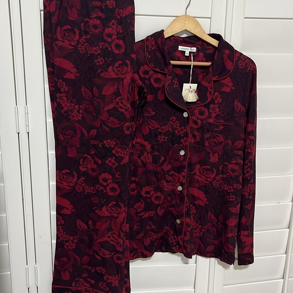 JOHNNY WAS CARRIE LONG PJ SET SZ L NEW WITH TAGS